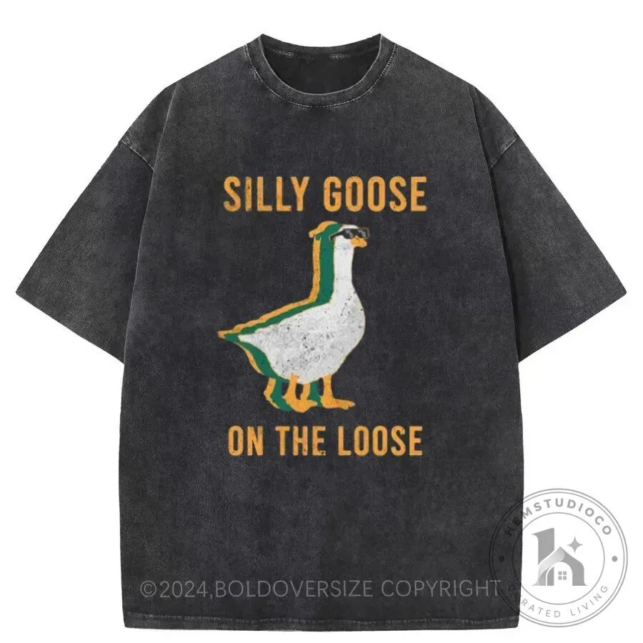 Silly Goose On The Loose Vintage Washed T-Shirt
